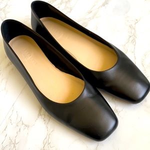 🦋 Black Everlane Square Toe Flats 90’s Y2K Style